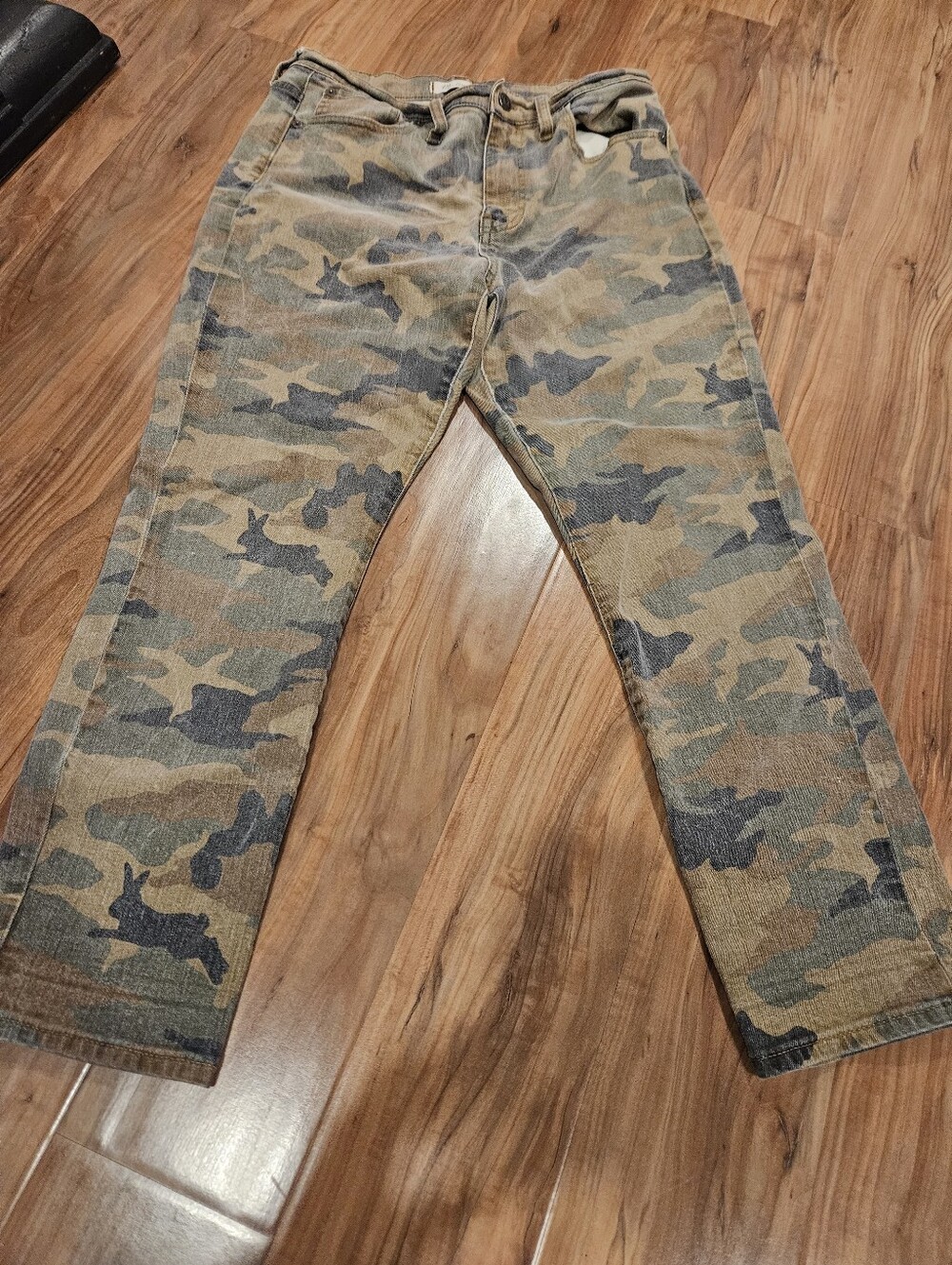 Camo Madewell Slim Boy Jeans - Green/Brown 29 Inches